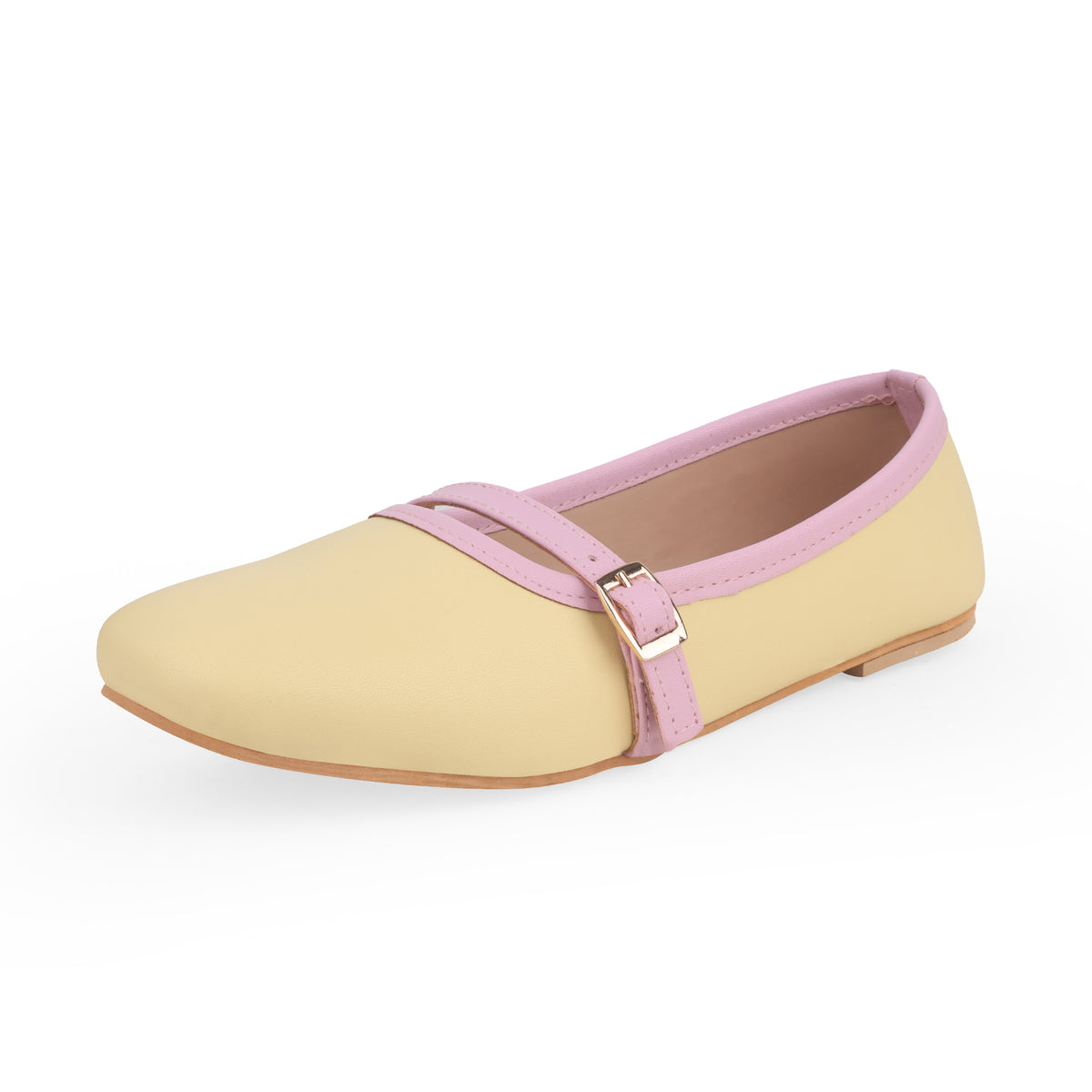 Pastel yellow Mary Jane 27698