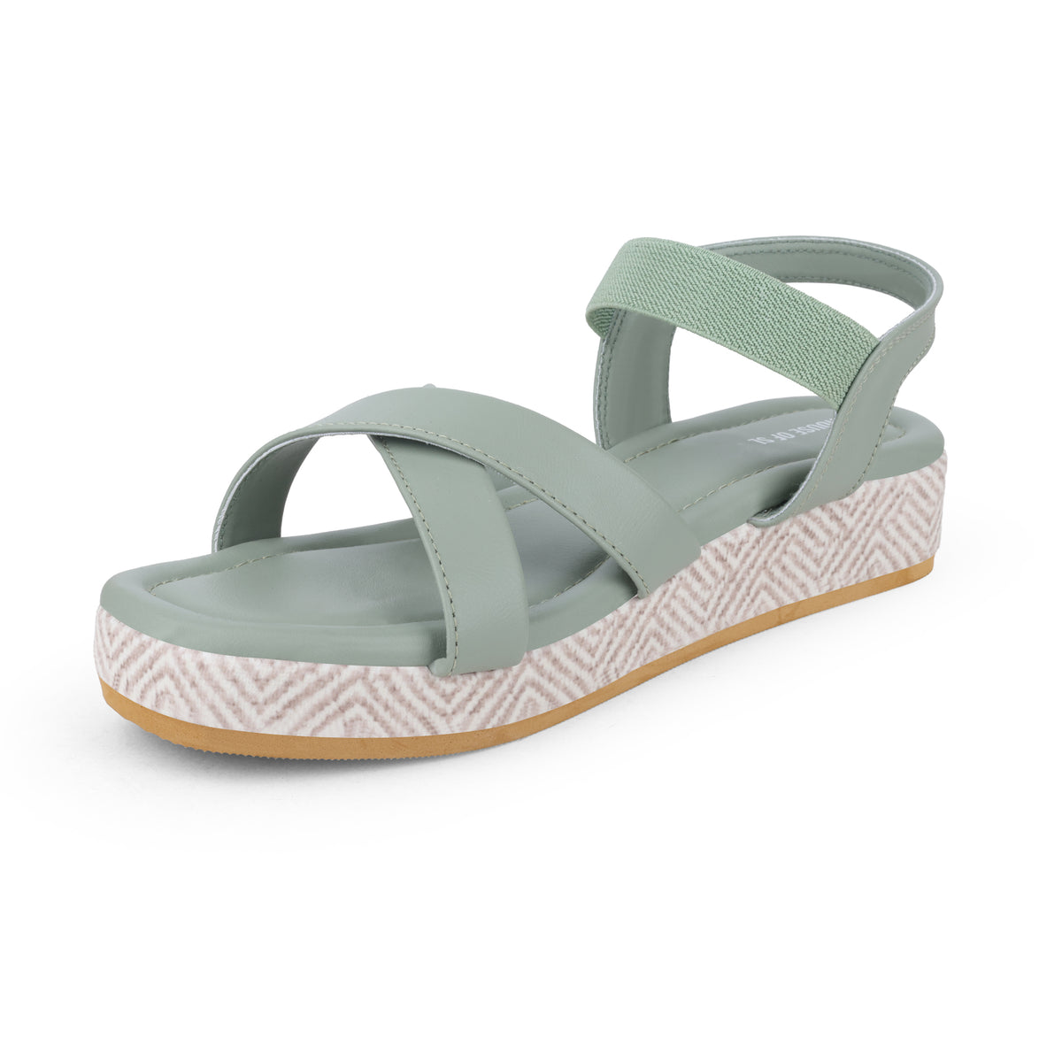 Women’s Platform Sage-Green Ladies Heel Sandal 514602