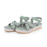 Women’s Platform Sage-Green Ladies Heel Sandal 514602
