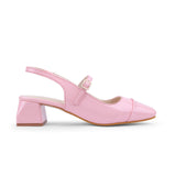 Pastel Pink  Ladies Heel Sandal 603848