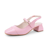 Pastel Pink  Ladies Heel Sandal 603848