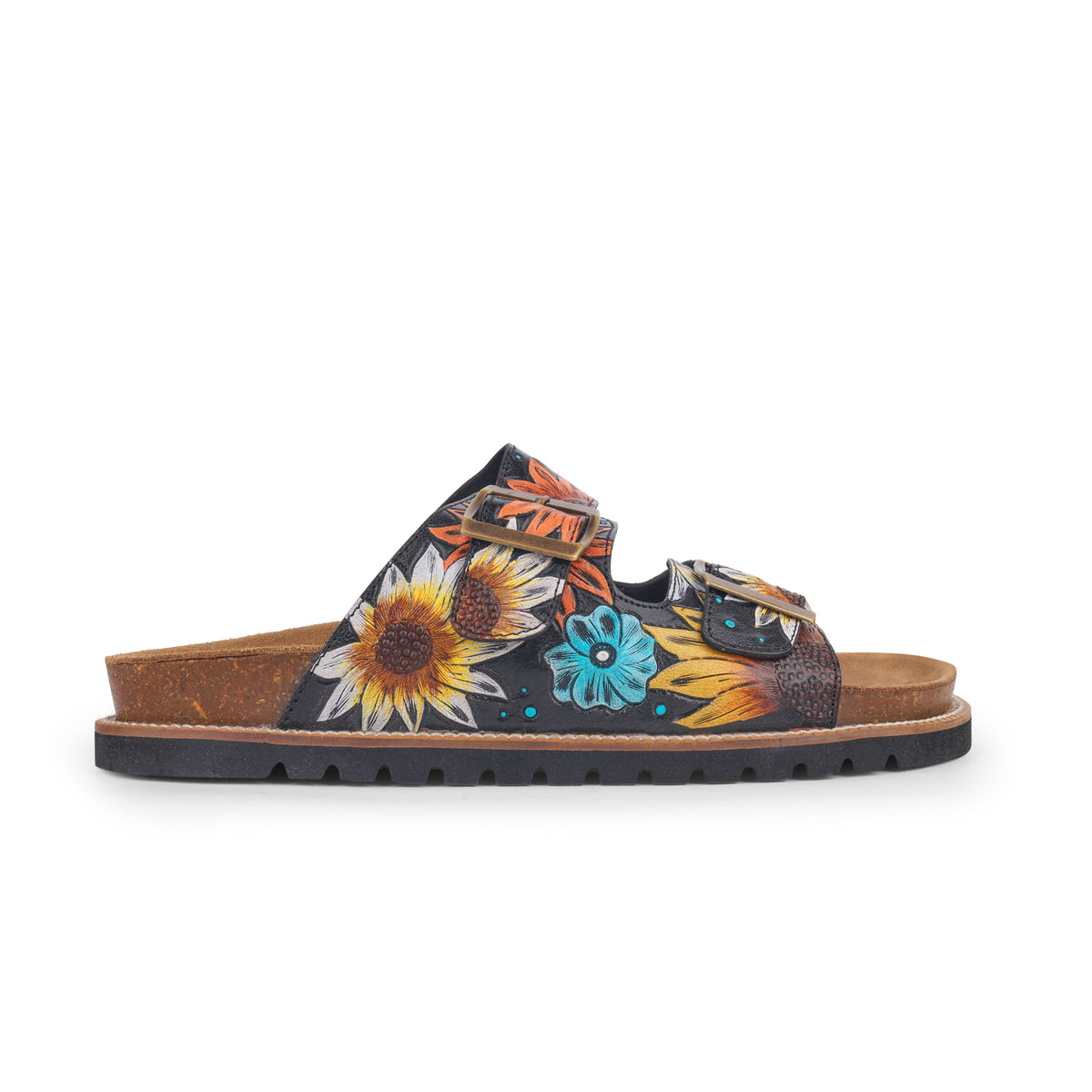 Sunflower Double Buckle Ladies Chappal 605108
